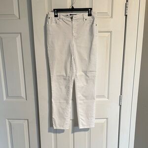 Talbots white slim ankle jeans size 10 women’s